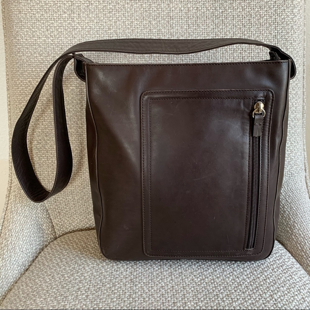 Bruno Magli leather shoulder bag - Picture 2 of 9